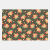 美しい紅葉葉 ラッピングペーパーシート (正面)