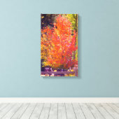美しい紅葉2 キャンバスプリント (インサイチュ (ウッドフロア))