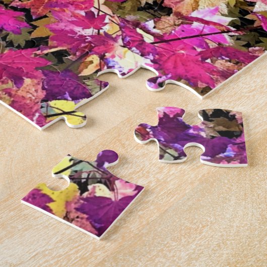 美しい紅葉 ジグソーパズル (側面)