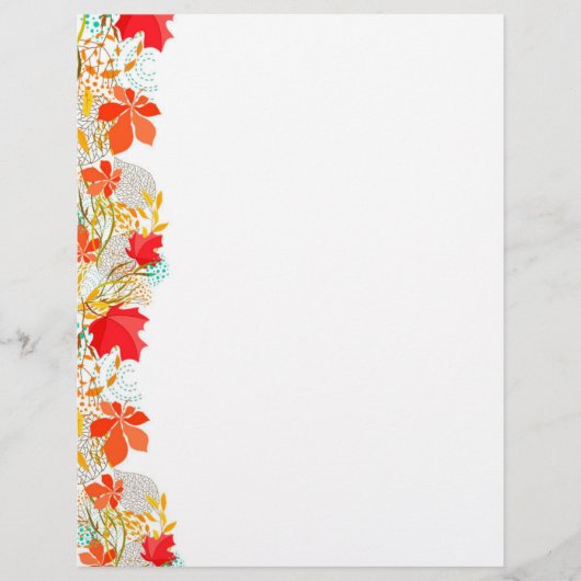 美しい紅葉 – 文房具紙 (正面)