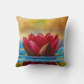 美しい紅蓮、禅 クッション (裏面)