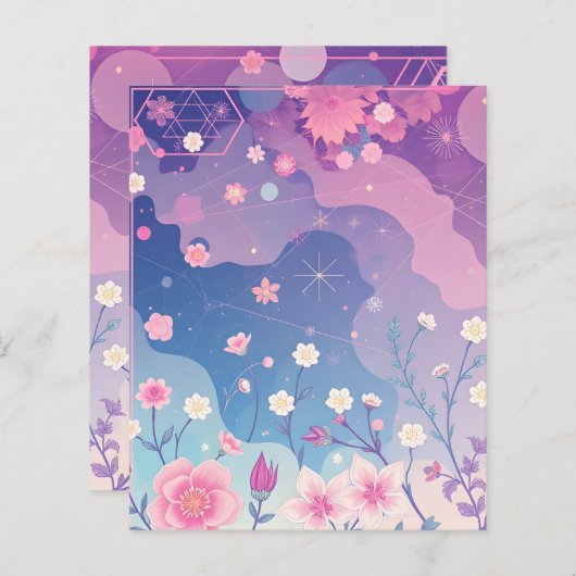 美しい紙アート (正面/裏面)