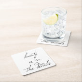 美しい紙コースター スクエアペーパーコースター (インサイチュ)