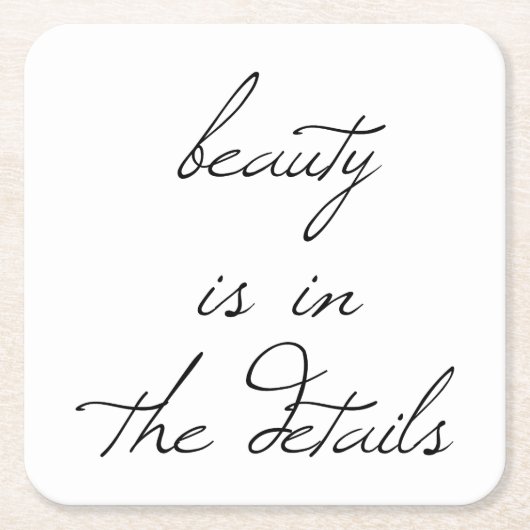 美しい紙コースター スクエアペーパーコースター (正面)