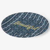 美しい紙プレートby Poet Adiela Akoo ペーパープレート (アングル)