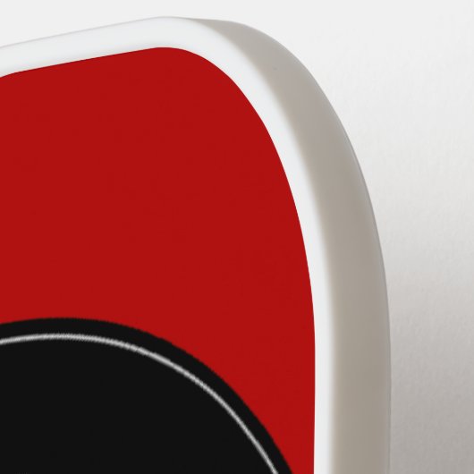 美しい素晴らしいおもしろいケニスタイリッシュヤ国旗 ピックルボールラケット (左詳細)