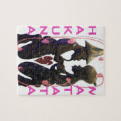 美しい素晴らしいアフリカのカップル:ロマンチックな芸術 ジグソーパズル (横)