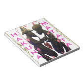 美しい素晴らしいアフリカのカップル:ロマンチックな芸術 ノートパッド (アングル)