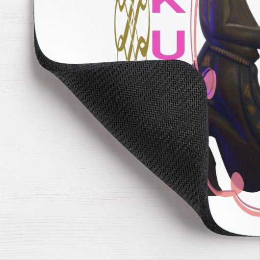 美しい素晴らしいアフリカのカップル:ロマンチックな芸術 マウスパッド (コーナー)