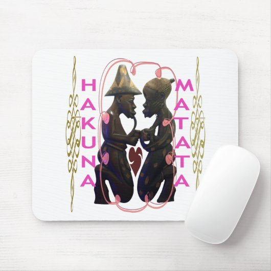 美しい素晴らしいアフリカのカップル:ロマンチックな芸術 マウスパッド (マウス)