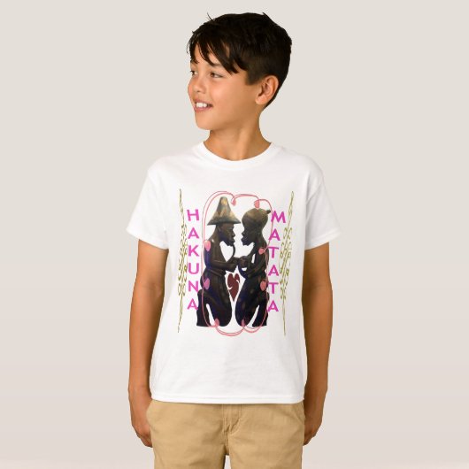 美しい素晴らしいアフリカのカップル:ロマンチックな芸術 Tシャツ (正面フル)