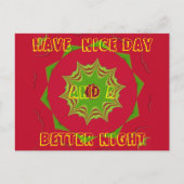 美しい素晴らしいアフリカの民族部族のレッドアート ポストカード (正面)