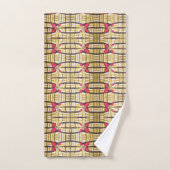 美しい素晴らしいアフリカの部族プリントカラフル バスタオルセット (ハンドタオル)