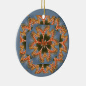 美しい素晴らしいアフリカカラフルキリン空白の セラミックオーナメント (右)