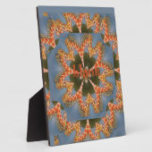 美しい素晴らしいアフリカカラフルキリン空白の フォトプラーク (側面)