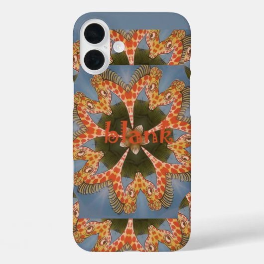 美しい素晴らしいアフリカカラフルキリン空白の Case-Mate iPhoneケース (裏面)