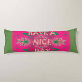 美しい素晴らしいアフリカフェミニンの素敵なデザイン ボディピロー (裏面)