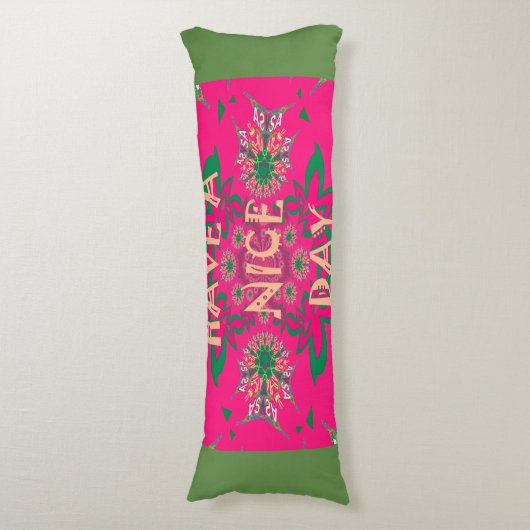 美しい素晴らしいアフリカフェミニンの素敵なデザイン ボディピロー (正面縦)