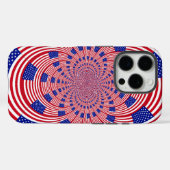 美しい素晴らしいアメリカ合衆国国旗 | カレイドスコープデザイン Case-Mate iPhoneケース (裏面 (横))