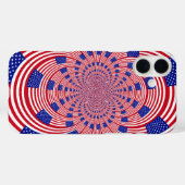 美しい素晴らしいアメリカ合衆国国旗 | カレイドスコープデザイン Case-Mate iPhoneケース (裏面 (横))