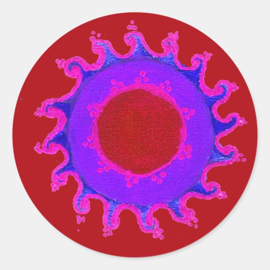 美しい素晴らしいインディアンモチーフメーンディマルーンアート。 シール (正面)