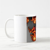 美しい素晴らしいカラフルユニバースラブ文字 コーヒーマグカップ (左)