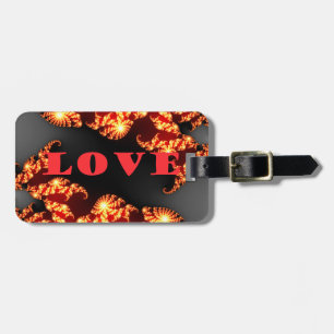 美しい素晴らしいカラフルユニバースラブ文字 ラゲッジタグ