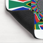 美しい素晴らしいカラフル南アフリカ国旗の芸術 マウスパッド (コーナー)