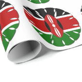 美しい素晴らしいジャンボケニア国旗 ラッピングペーパー (ロールコーナー)