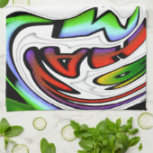 美しい素晴らしいデザイン素敵な一日を持カラフルつ キッチンタオル (折り畳み)