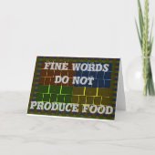 美しい素晴らしいレインボーカラー幾何学的デザイン カード (正面)