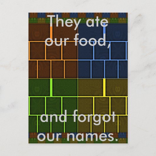 美しい素晴らしいレインボーカラー幾何学的デザイン ポストカード (正面)