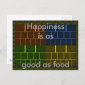 美しい素晴らしいレインボーカラー幾何学的デザイン ポストカード (正面/裏面)