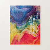 美しい素晴らしい人生を生きる引用文 ジグソーパズル (縦)