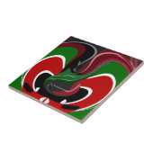 美しい素晴らしい旋回ケニア国旗:アモダンート タイル (側面)