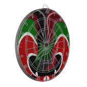 美しい素晴らしい旋回ケニア国旗:アモダンート ダーツボード (正面左)