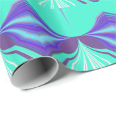 美しい素晴らしい紫の目シームレスエレガント ラッピングペーパー (ロールコーナー)