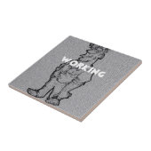 美しい素晴らしい鉛筆のスケッチ:時間外労働 タイル (側面)