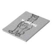 美しい素晴らしい鉛筆のスケッチ:時間外労働 ノートパッド (回転)