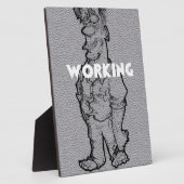 美しい素晴らしい鉛筆のスケッチ:時間外労働 フォトプラーク (側面)