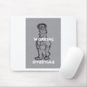 美しい素晴らしい鉛筆のスケッチ:時間外労働 マウスパッド (マウス)