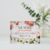 美しい素朴な花の配置 案内ポストカード (スタンド正面)