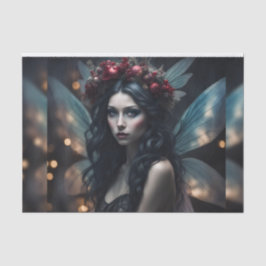 美しい素朴クリスマスフェアリーのデコペ紙 薄葉紙