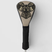 美しい素朴フクロウ ゴルフヘッドカバー (正面)