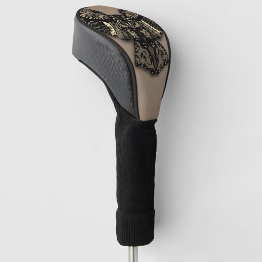 美しい素朴フクロウ ゴルフヘッドカバー (アングル)