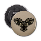 美しい素朴フクロウ 栓抜き (正面)