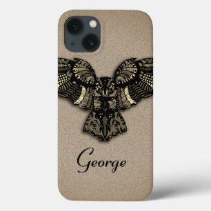 美しい素朴フクロウ iPhone 13ケース