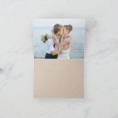 美しい素朴フローラク結婚ラフト サンキューカード (内部)