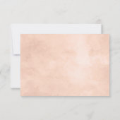 美しい素朴フローラダイヤモンドウェディングRSVP応答 出欠カード (裏面)