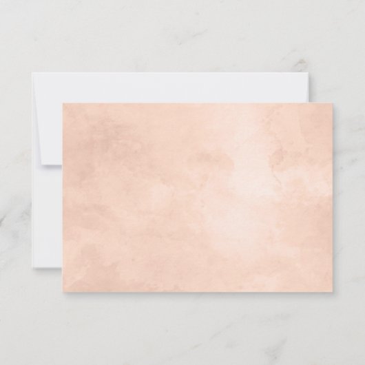 美しい素朴フローラダイヤモンドウェディングRSVP応答 出欠カード (裏面)